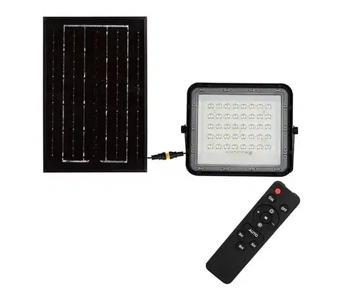 LED osvetlenie  LED Vonkajší solárny reflektor LED/6W/3,2V IP65 4000K čierna + DO 7822
