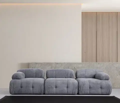 Pohovky a gauče Trojmiestna pohovka Petite 3 - Grey