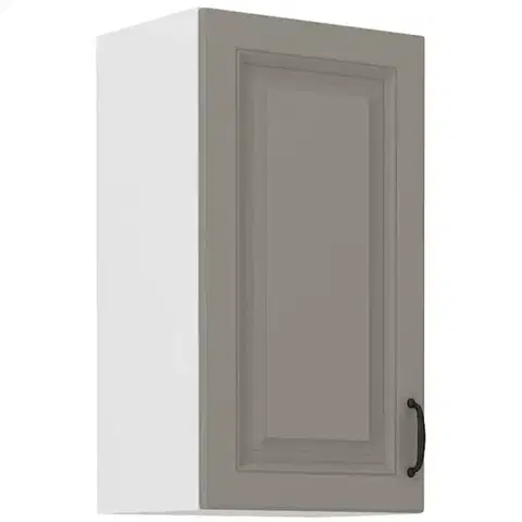 Kuchynské skrinky visiace Kuchynská skrinka Stilo claygrey/biely 40g/72 1f