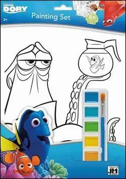 Nalepovačky, vystrihovačky, skladačky Hledá se Dory omalovánka