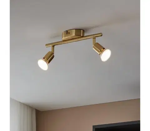 Svietidlá Eglo 33185 - LED Bodové svietidlo BUZZ-LED 2xGU10/2,8W/230V 3000K zlatá 33185