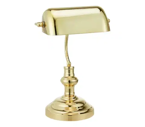 Lampy Markslöjd 108977 - Stolová lampa BANKERS 1xE14/40W/230V zlatá 108977