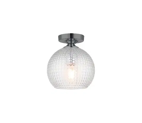 Svietidlá Viokef Lighting Prisadený luster TALISA 1xE27/40W/230V čierny chróm 4169900