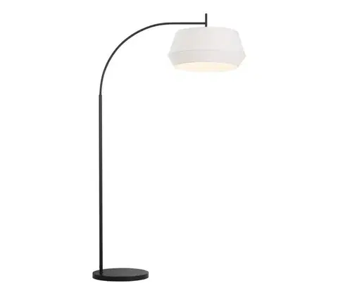 Lampy Nordlux - Stojacia lampa DICTE 1xE27/60W/230V čierna/biela 2112414001
