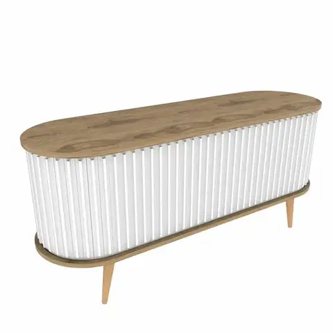 Konferenčné stolíky Televízny stolík Stor Oak and White I
