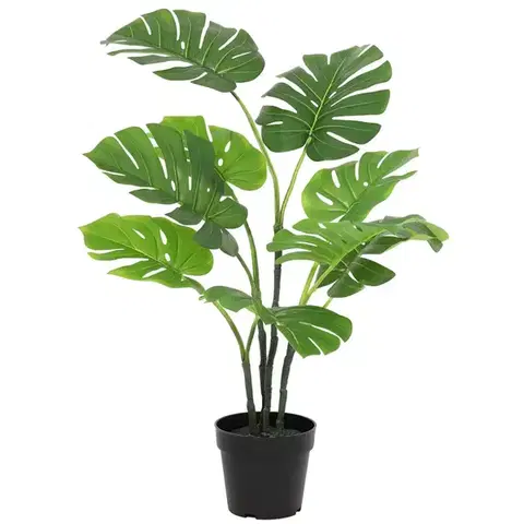 Záhradné dekorácie Umelá monstera v kvetináči 83 cm