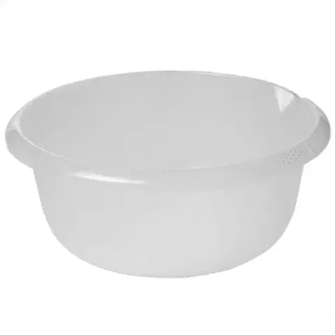 Dekorácie a bytové doplnky Okrúhla misa s výlevkou Prírodná transpa. 32x13 6l 001