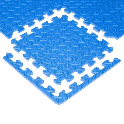 Podložky na cvičenie Puzzle podložka inSPORTline Famkin (12 dielov, 18 okrajov) modrá