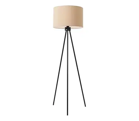 Lampy  SL.1853 - Stojacia lampa NEVIA 1xE27/15W/230V taupe SL.1853