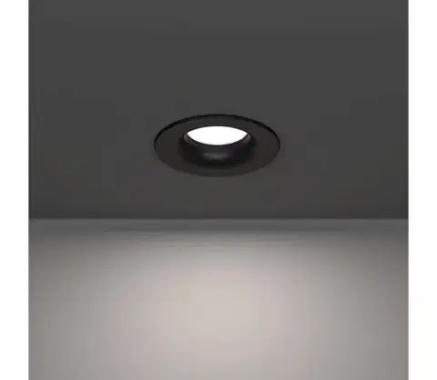 Svietidlá Eglo 902273 - LED kúpeľňové podhľadové svietidlo SALABATE LED/4,9W/230V pr. 8,8 cm IP65 čierne 902273