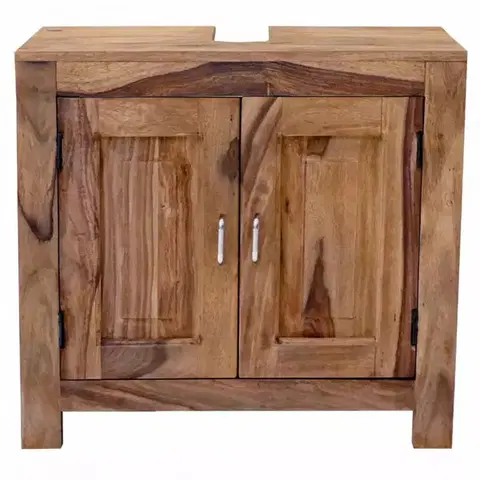 Kúpeľňový nábytok Skrinka pod umývadlo Suri 65x60x35 indický masív palisander