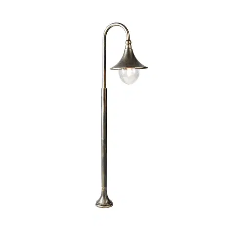 Vonkajšie svietidlá Inteligentná vonkajšia lampa Antique Gold 125 cm IP44 vrátane WiFi A60 - Daphne