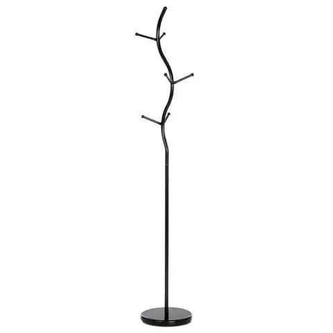 Nemý sluha Kovový vešiak 80003-09 BK Bork čierna mat, 181 cm