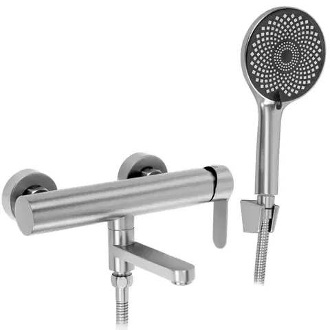 Kúpeľňové batérie REA - Vaňová batéria Arcos Brushed Nickel REA-B6592