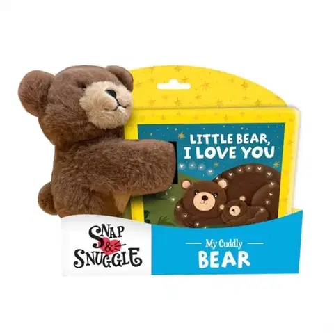 Leporelá, krabičky, puzzle knihy Snap & Snuggle: Little Bear, I Love You - Zhanna Mendel
