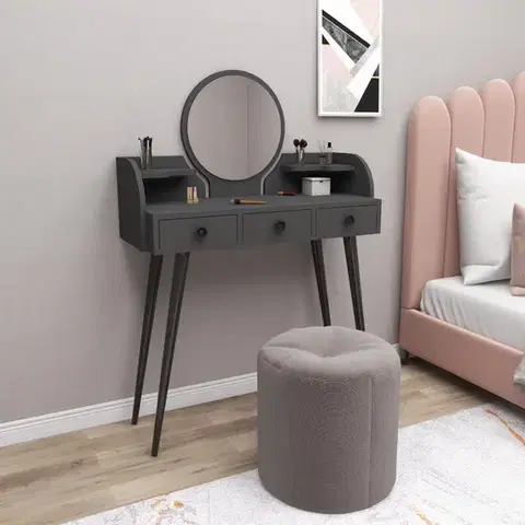 Toaletné Toaletný stolík Elegans - Anthracite