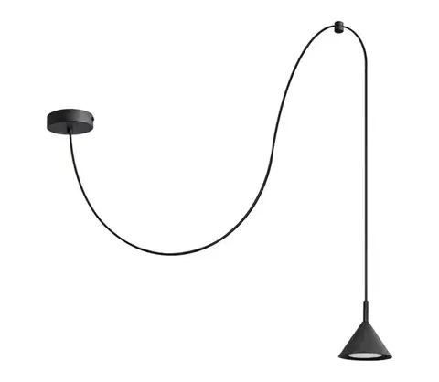 Svietidlá  Luster na lanku ETNA 1xGX53/15W/230V čierna W-KM 1920/1 BK-B