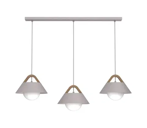 Svietidlá  Luster na lanku FUNDA 3xE27/15W/230V krémový 4207A