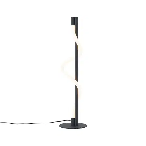 Stolné lampy Moderná stolná lampa čierna vrátane LED s 3-stupňovým stmievaním - Twirl