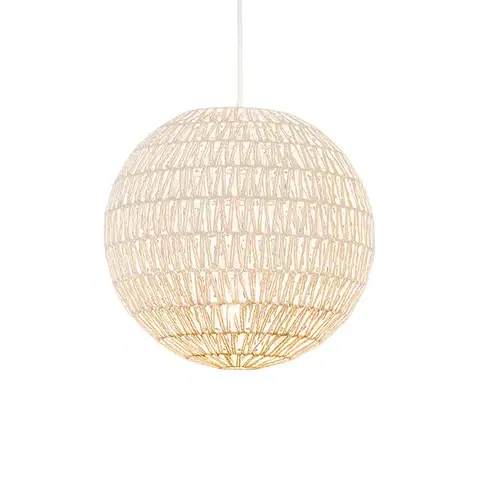 Závesné svietidlá Retro závesné svietidlo biele 40 cm - Lina Ball 40