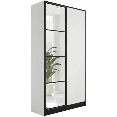 Šatníkové skrine Skriňa Eden 2d 107 Biela 1