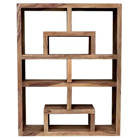 Knižnice Knižnica Tara 140x180x35 indický masív palisander