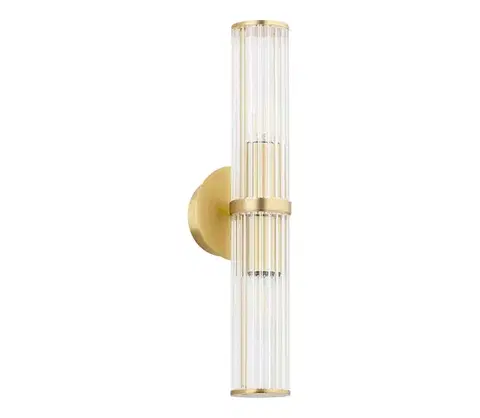 Svietidlá Argon 7203 - Nástenné svietidlo HAMPTON 2xE14/7W/230V zlatá 7203