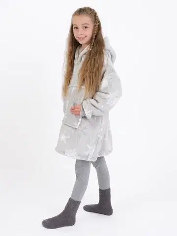 Dámske mikiny MKLozkoviny.sk Baránková mikina mikroplyš – Frozen sivé veľkosť XS detská