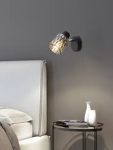 Nástenné svetlá Nástenná lampa Bill Lamp čierna 1x40W E27 dymové tienidlo