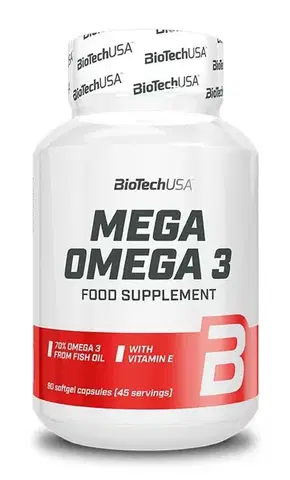 Zdravé tuky Mega Omega 3 - Biotech USA 180 kaps.