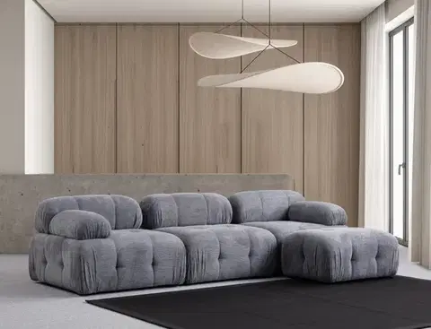 Sedacie súpravy Rohová sedacia súprava / Rohová pohovka Petite 3 - Grey