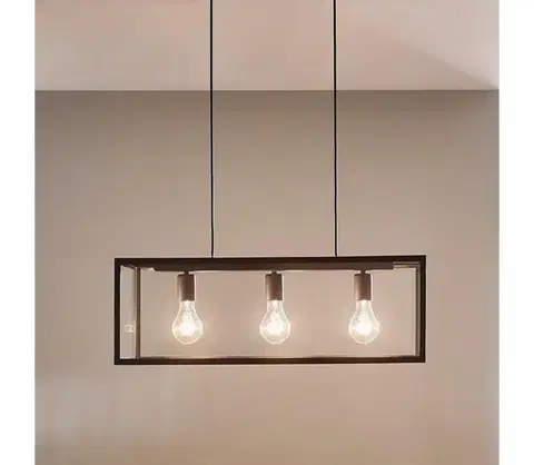 Svietidlá Eglo 49393 - Luster CHARTERHOUSE 3xE27/60W/230V 49393