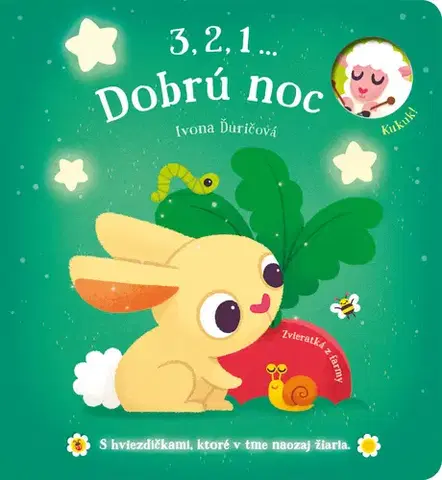 Leporelá, krabičky, puzzle knihy 3,2,1 ... Dobrú noc: Zvieratká z farmy - Ivona Ďuričová