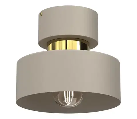 Svietidlá  Stropné svietidlo MARTI 1xE27/15W/230V béžová/zlatá 9928