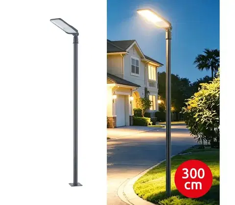 Záhradné lampy BRILAGI-LED vonkajšie svietidlo so stĺpom a 3 m káblom URBANLIGHT LED/200W/230V antracit IP65 BG4772+BG1526