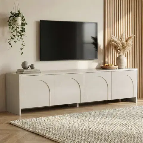 TV stolíky RULE TV stolík na nožičkách, krémová