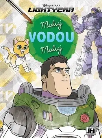 Nalepovačky, vystrihovačky, skladačky Maľuj vodou: Rakeťák