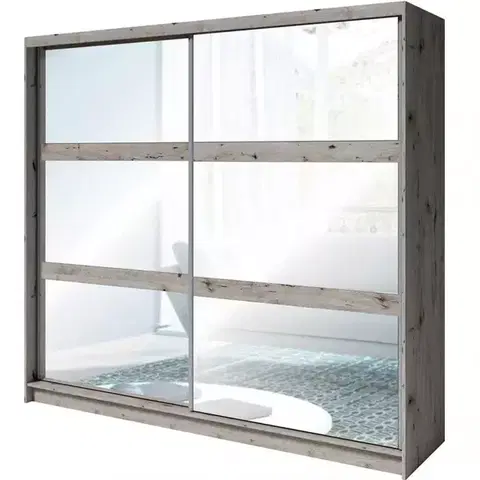 Šatníkové skrine Skriňa Togo 12 230 cm dub