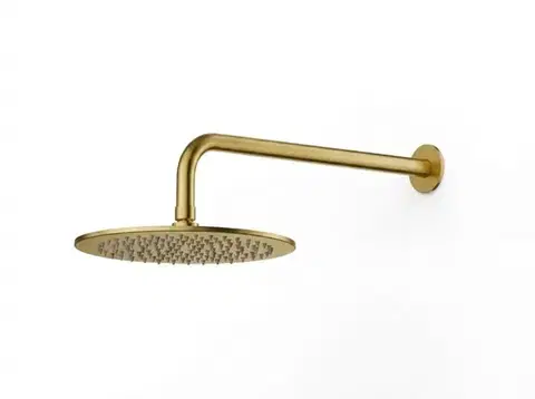 Sprchy a sprchové panely Hlavová sprcha SAT Aurum vrátane sprchového ramena brúsené zlato SATBSHSBGSET SATBSHSBGSET