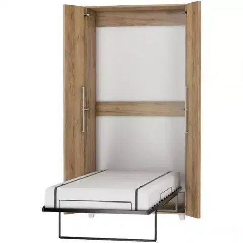 Jednolôžkové postele Sklápacia posteľ Teddy 90 craft zlatý