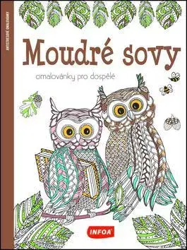 Maľovanky pre dospelých Moudré sovy - Omalovánky pro dospělé