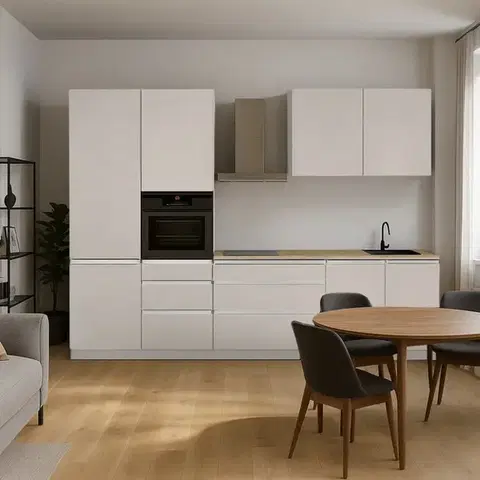 Kuchynské linky KONDELA Asti 330 kuchynská linka 330 kašmír matná / kašmír
