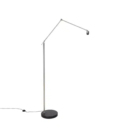 Stojace lampy Moderná stojaca lampa oceľ nastaviteľná - Editor