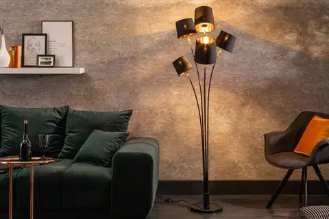 Osvetlenie Stojací lampa LANSING Dekorhome