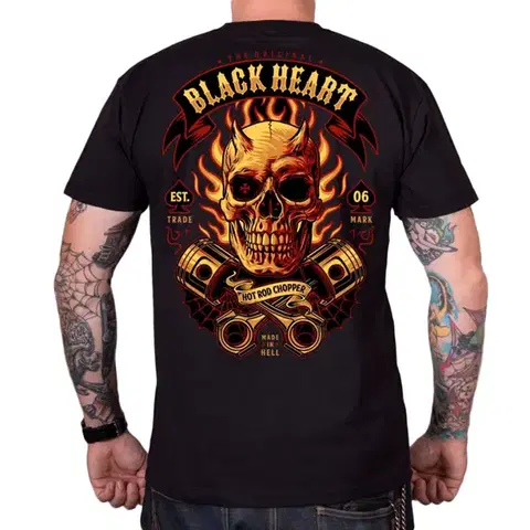 Pánske tričká Tričko BLACK HEART Hell Boy čierna - XL