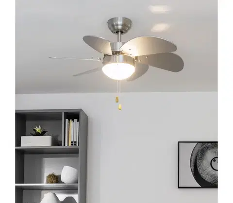Ventilátory ZE - Stropný látor FAMARA 1xE14/60W/230V šedá 03801-ZEV