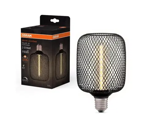 LED osvetlenie LED Stmievateľná žiarovka DECOR FILAMENT E27/3,5W/230V 1800K čierna - Osram 4058075840263