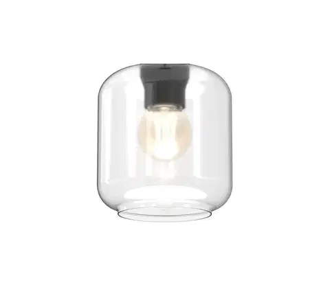 Lampy  Náhradné sklo k lustru SOMBRA E27, priemer 16 cm, číre PLM657