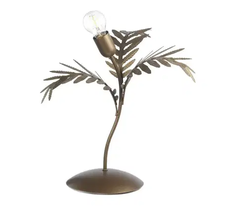 Lampy ONLI - Stolná lampa DUBAI 1xE27/22W/230V bronzová 4988/LGM