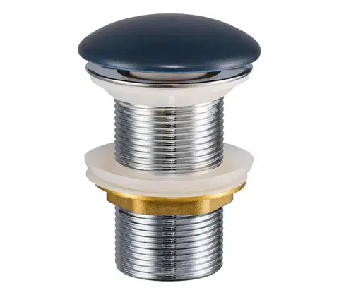Svietidlá COMAD CLICK-CLACK T201MNB-3 - Umývadlový výpust CLICK-CLACK pr. 7 cm matná modrá CLICK-CLACK T201MNB-3